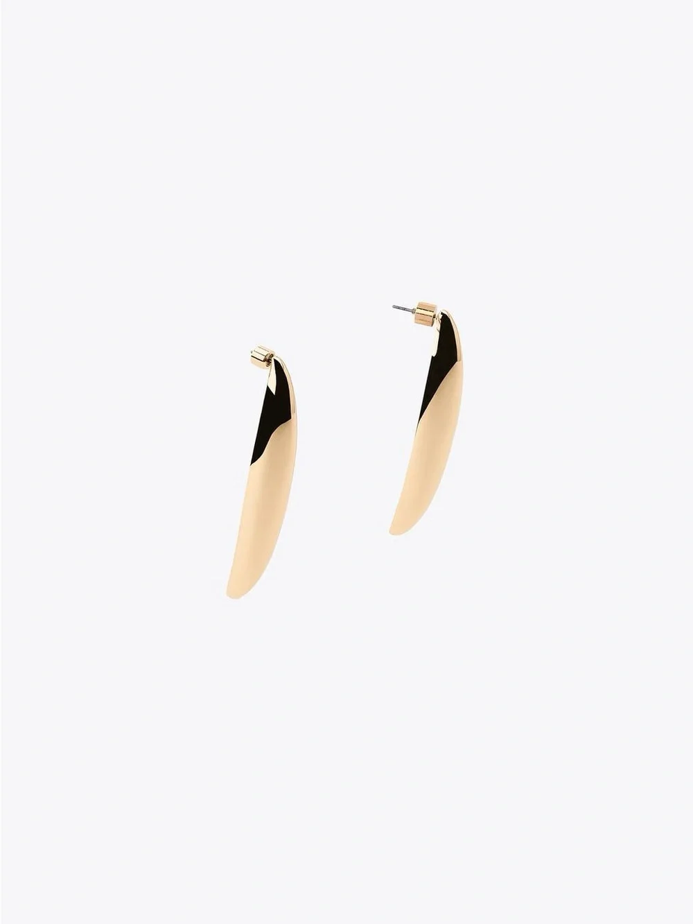 NWT. Zara Golden Metal Long Teardrop Dangle Earrings.